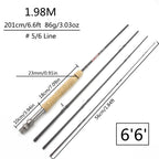 Portable and sturdy 2.1m fly rod 