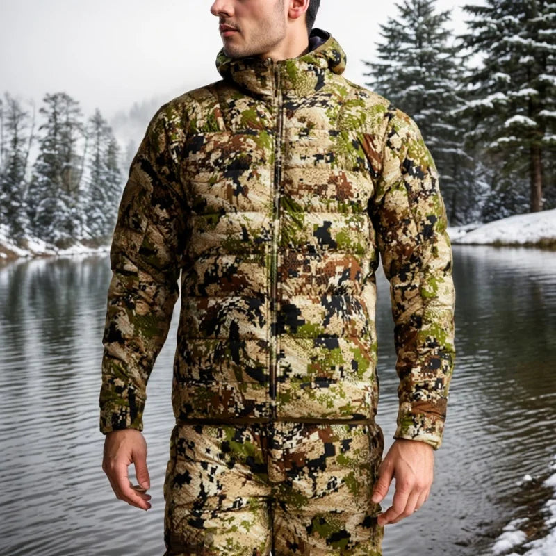 Veste Duvet Camouflage Chasse Extérieur