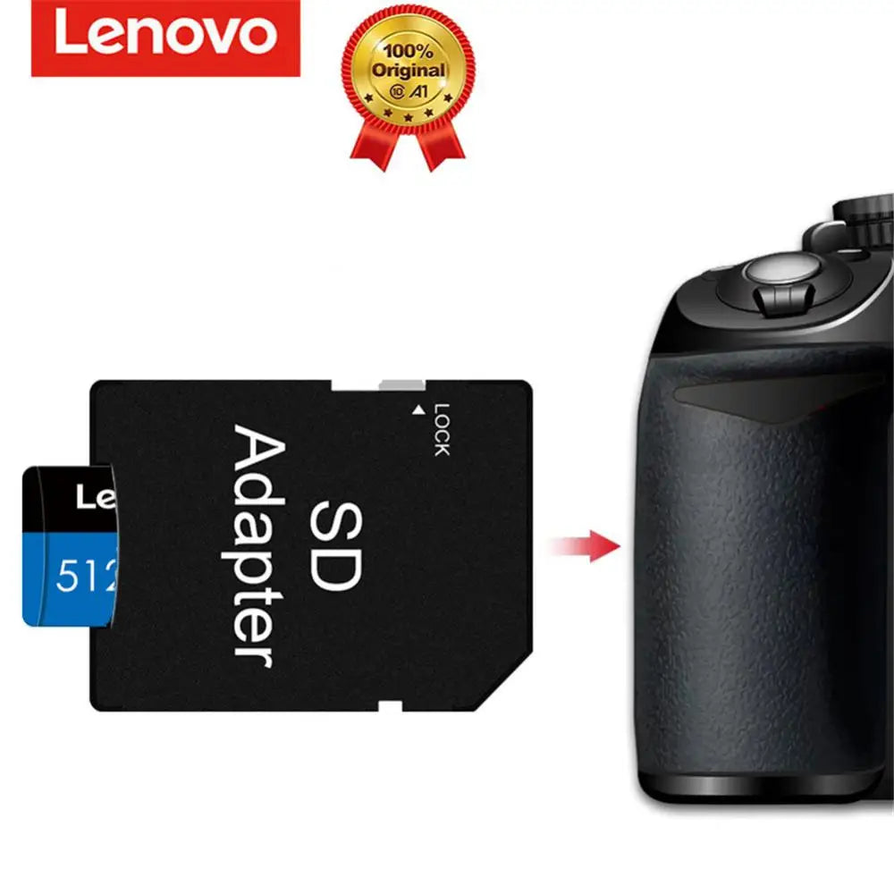 Carte Micro SD Lenovo 256 TB Haute Capacité avec l'adaptateur