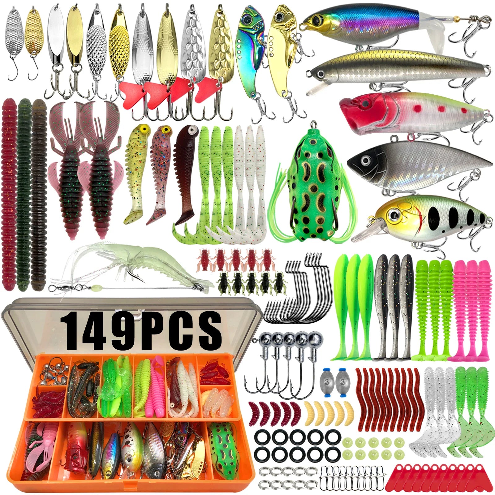 Kit Leurres Pêche 86-366pcs