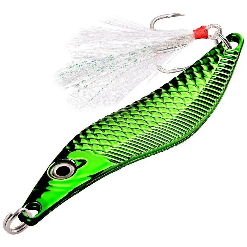 Leurre Métal Aorace avec Plumes 7-20g Bar & Brochet