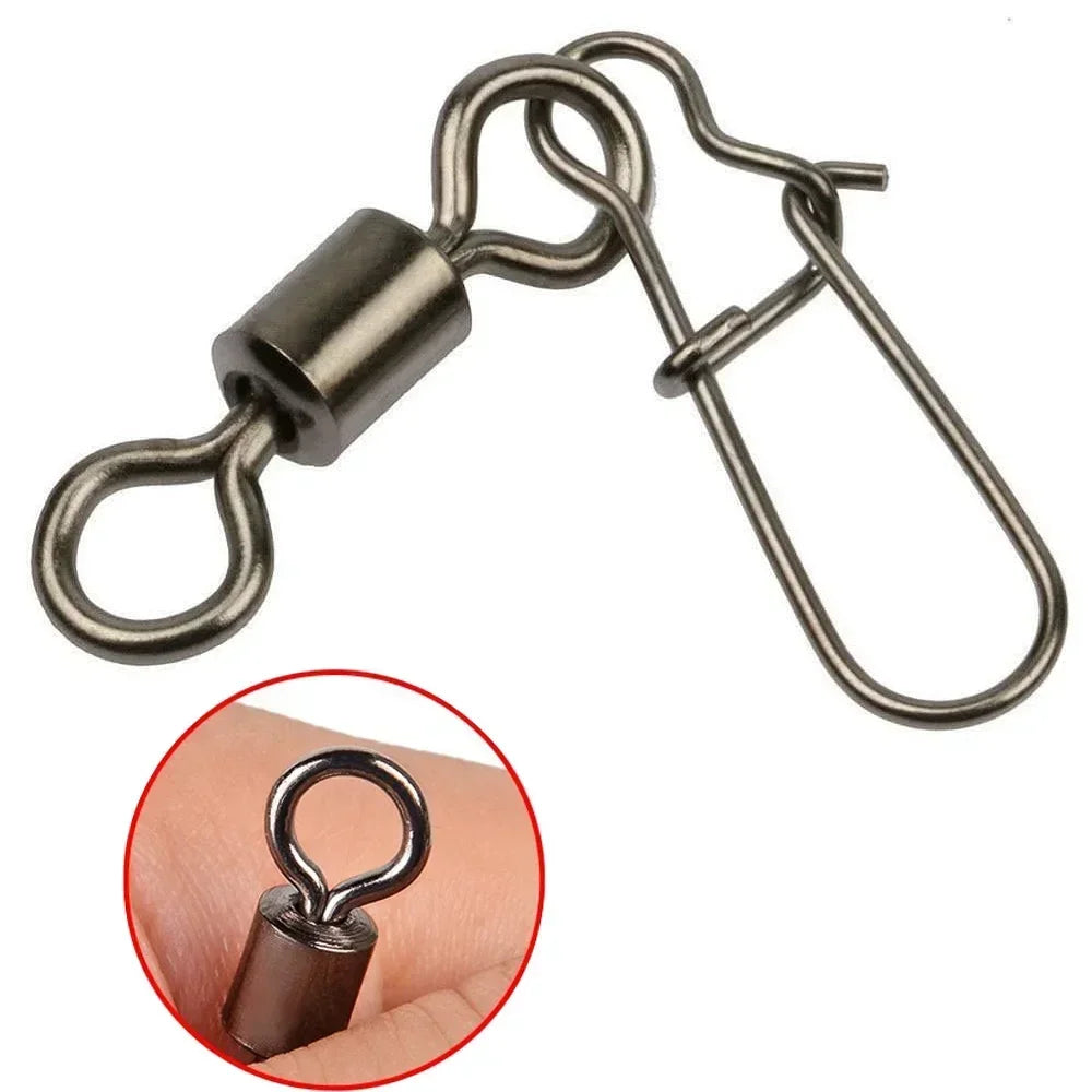 50-piece fishing swivel connector kit