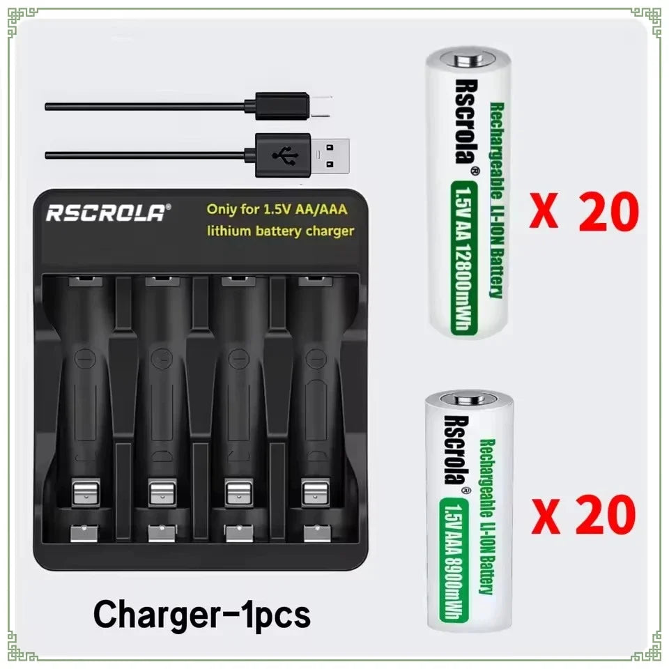 Batteries lithium AA AAA Rechargeables Rapides