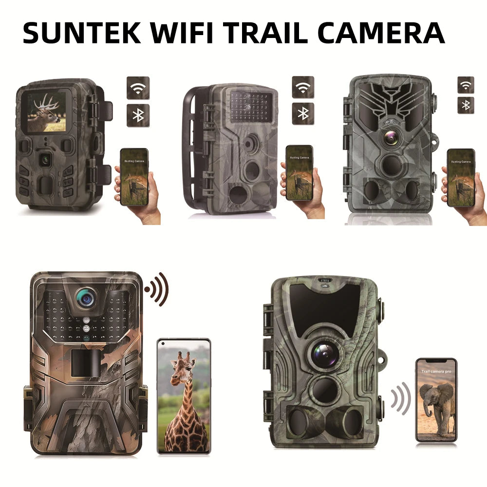 Caméra de Chasse WiFi 4K Vision Nocturne