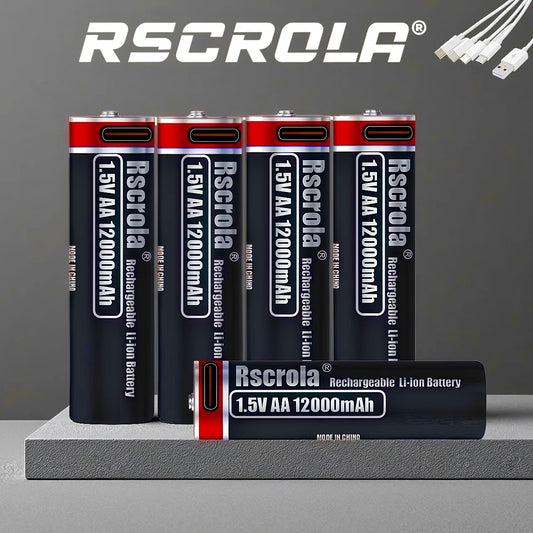 Piles AA Lithium USB-C Rechargeables