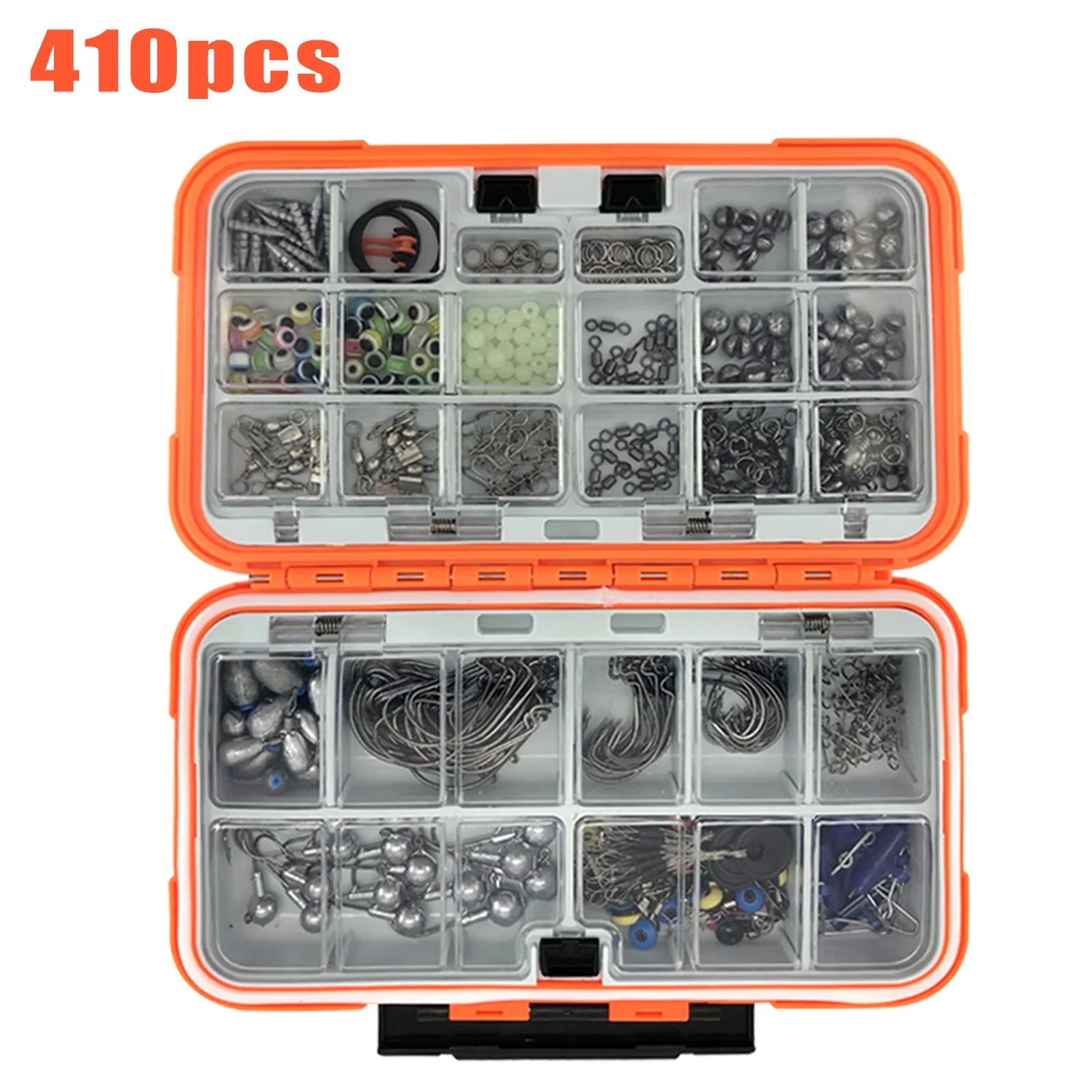 Complete and portable fishing tackle box