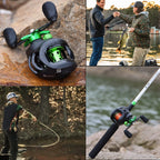 Powerful spinning reel, maximum drag 10 kg