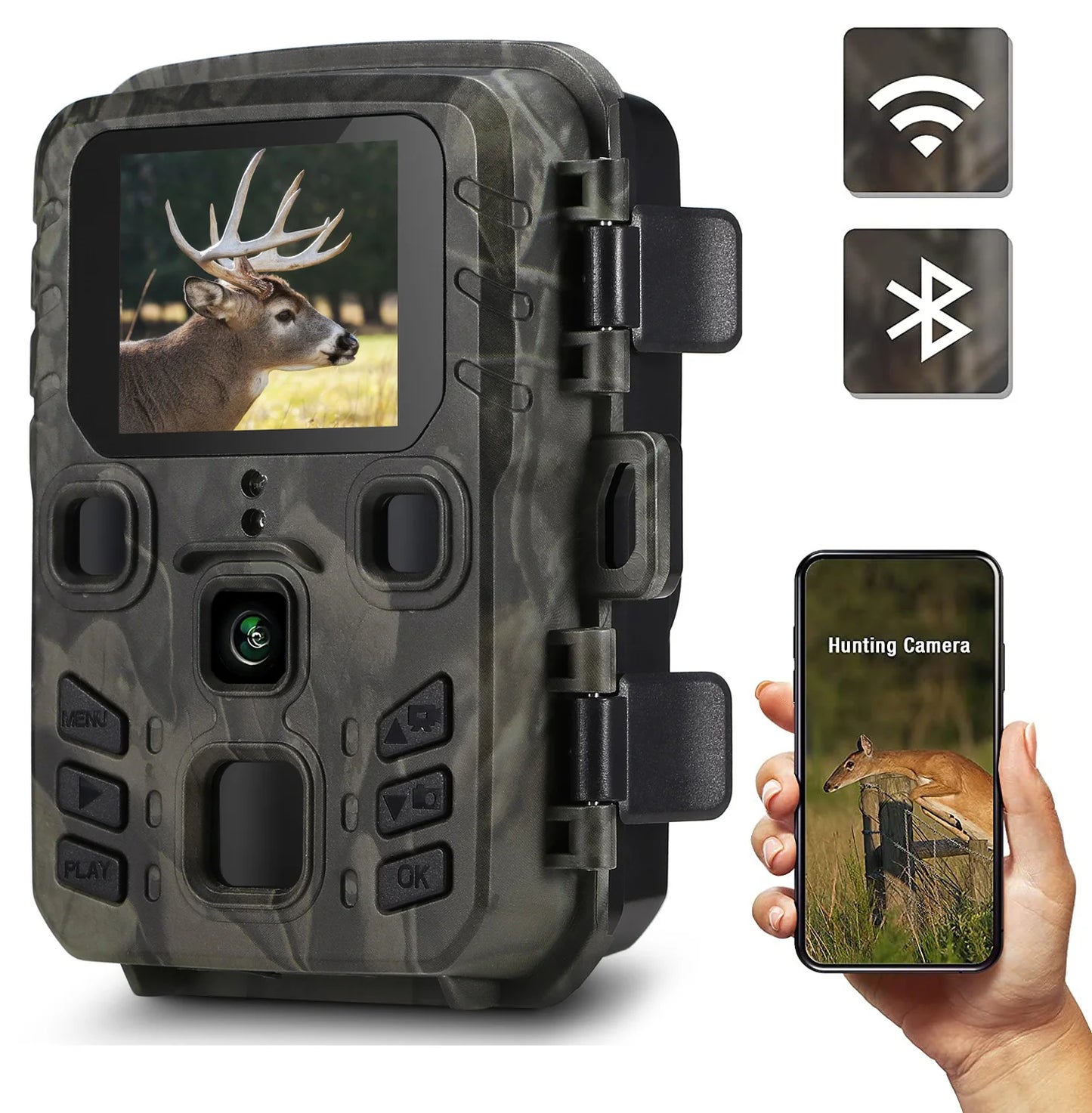 Caméra de Chasse WiFi 4K Vision Nocturne