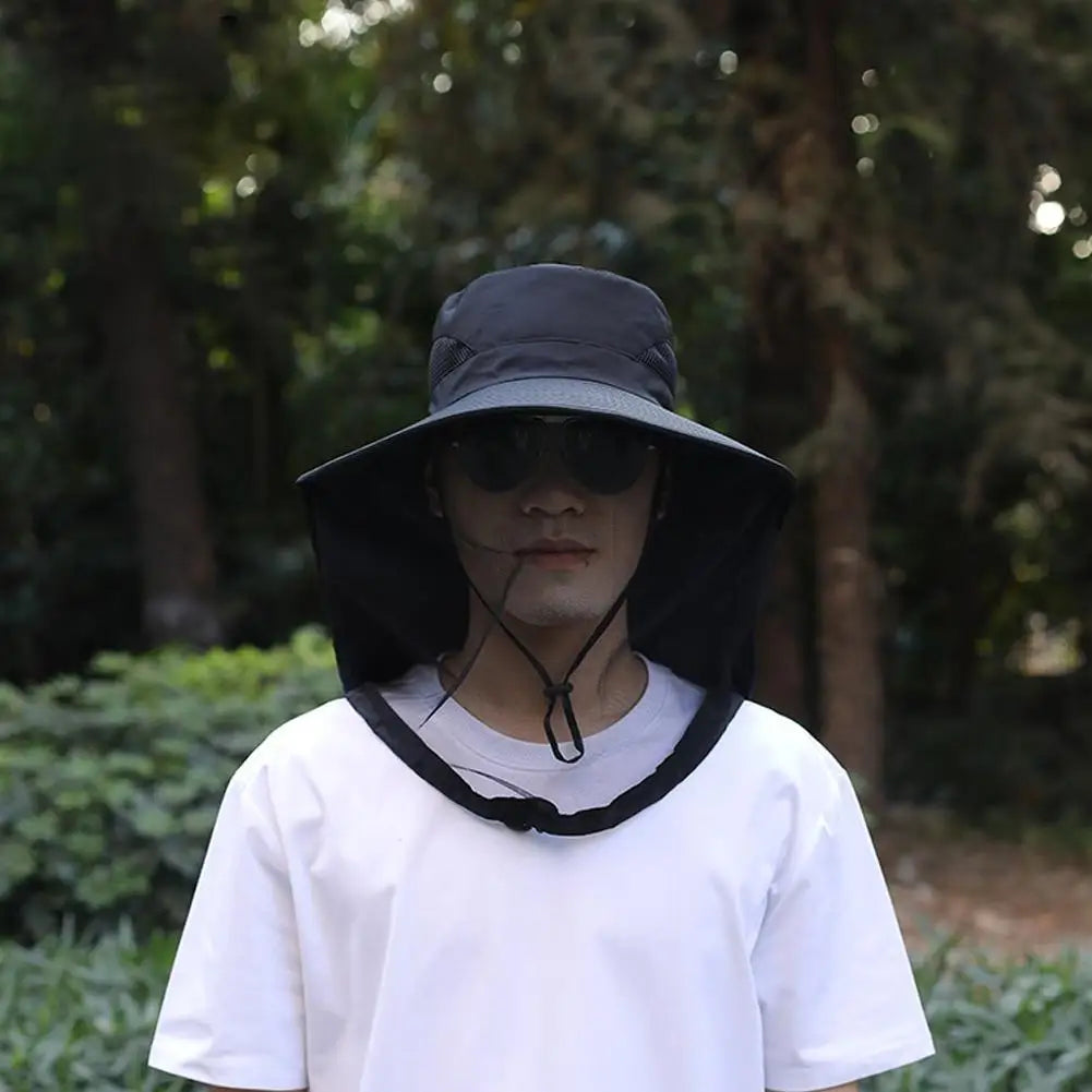 Casquette anti-abeilles filet intégré