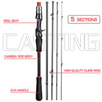 Lightweight travel fishing rod 1.8–2.1 m