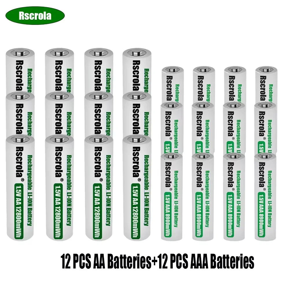 Batteries AA AAA Lithium Rechargeables