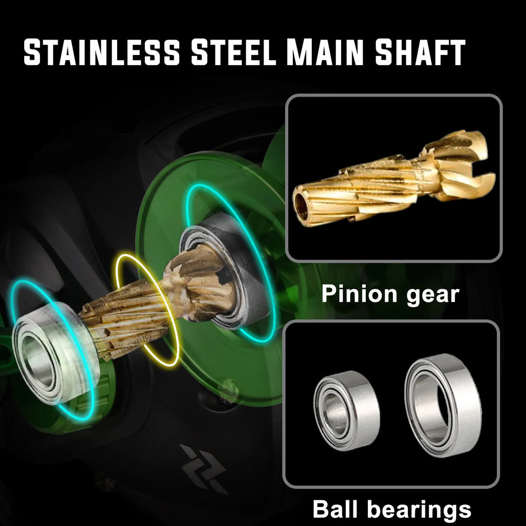 Powerful spinning reel, maximum drag 10 kg