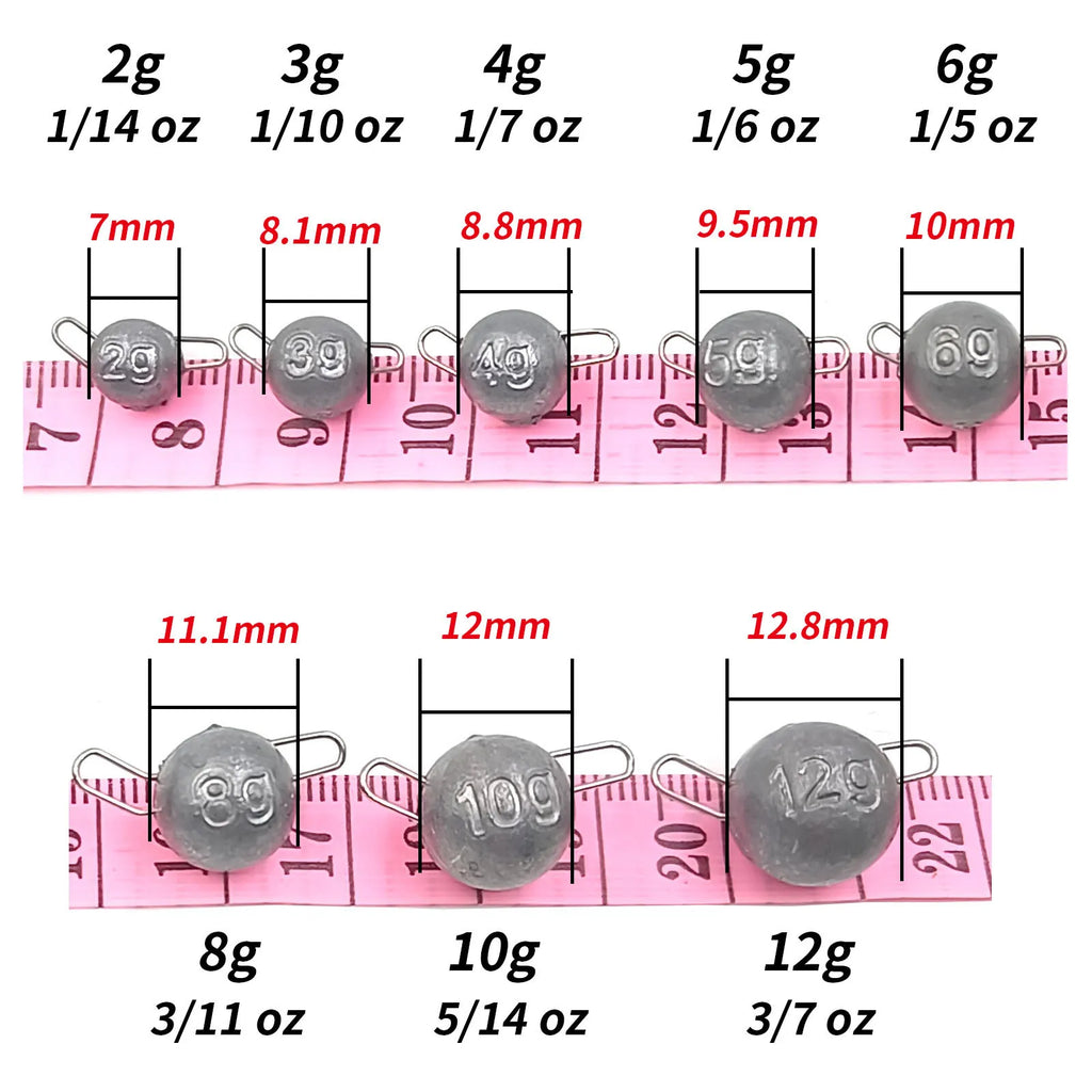 Adjustable Cannonball fishing weights