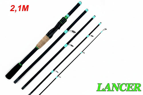 Carbon rod – 1.8 m / 5.9 ft or 2.1 m / 6.9 ft – medium action