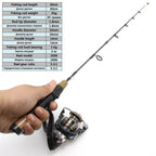 60cm Carbon Winter Fishing Rod 