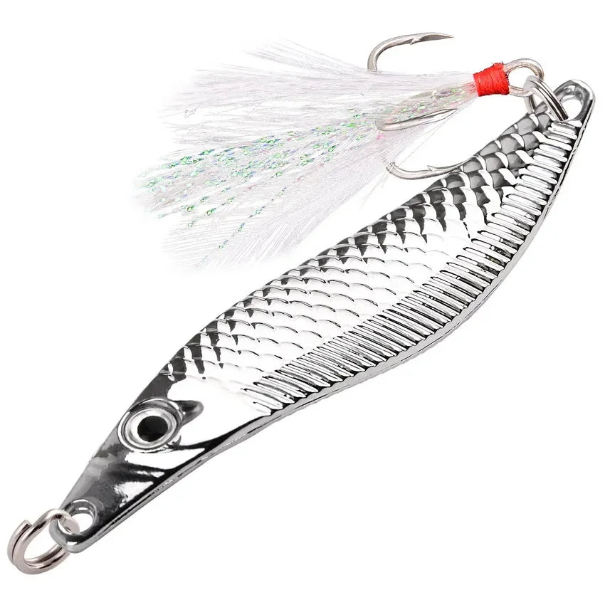 Leurre Métal Aorace avec Plumes 7-20g Bar & Brochet