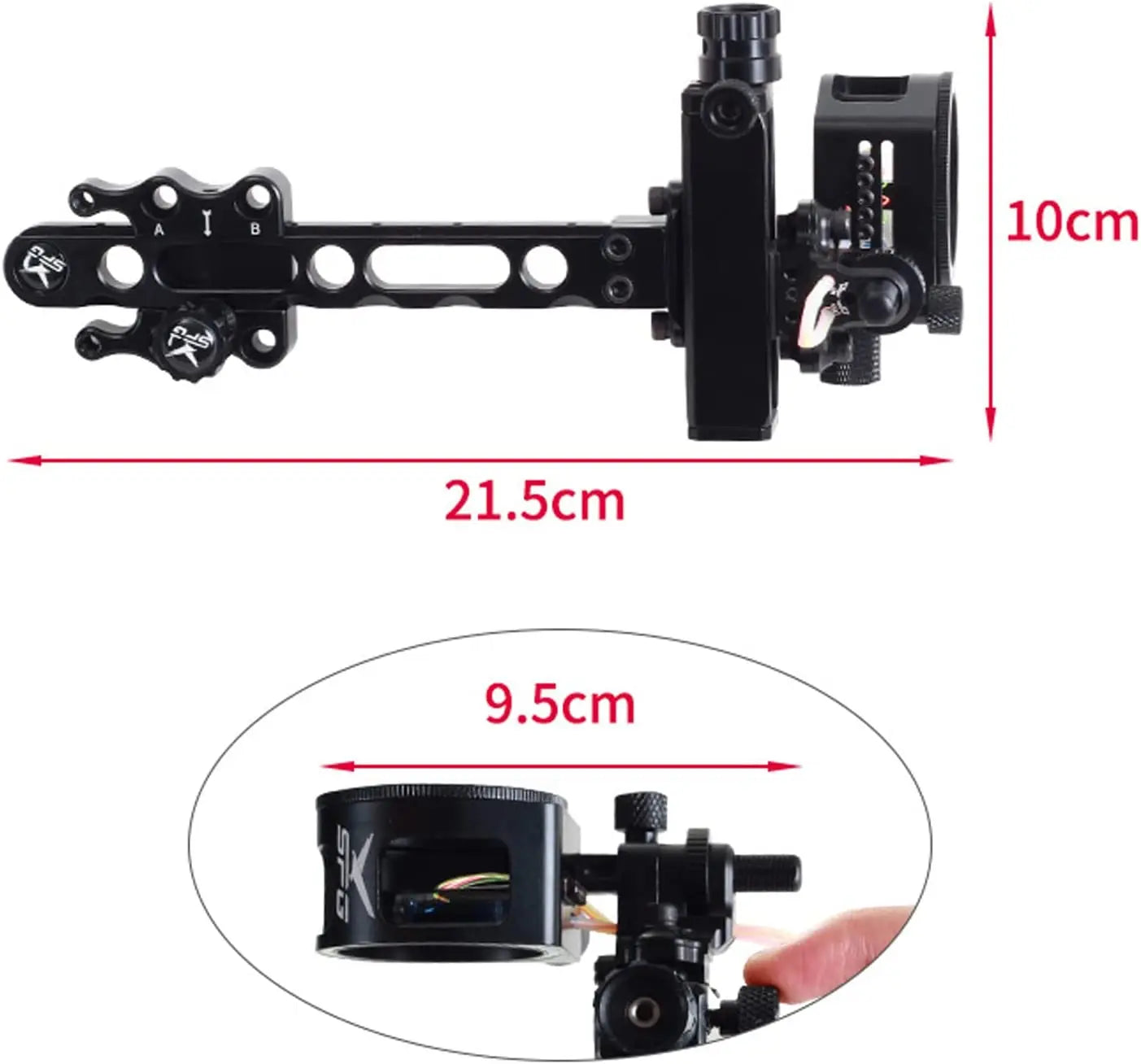 Viseur réglable 5 points avec lentille 6x/9x