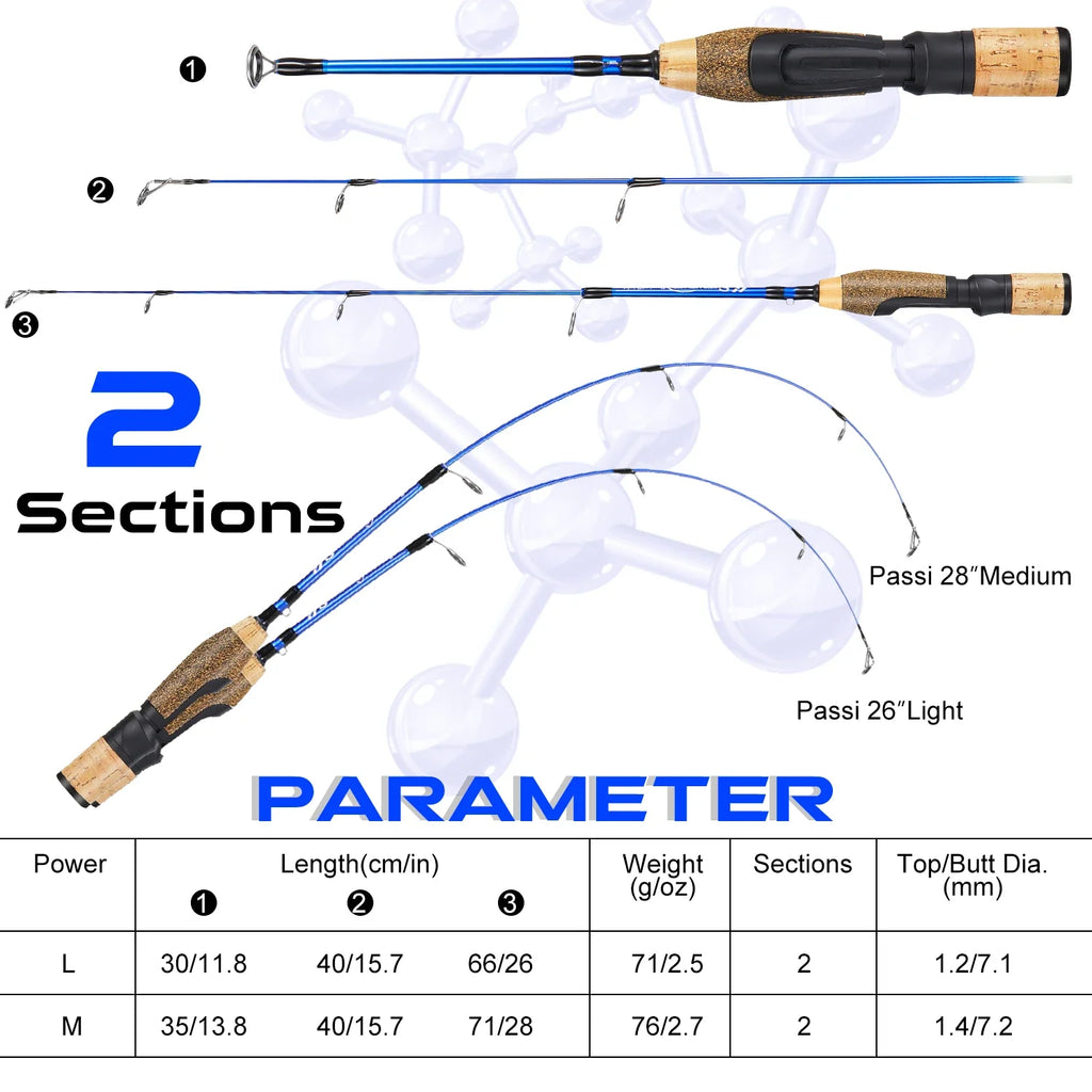 Ultralight Short Stick for Wood and Ice