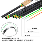 Lightweight carbon rod with cork handle