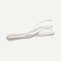 Mini tube bait 5 cm – perchaude, truite et achigan – lot de 10 – Blanc nacré