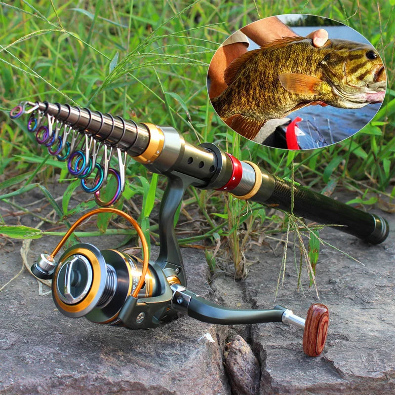 Combo Telescopic Rod Portable Reel