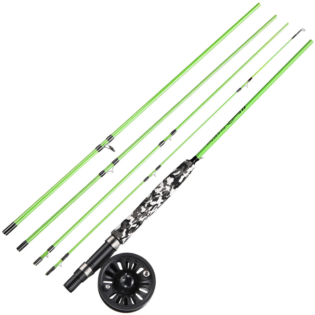 Portable carbon fiber fly rod