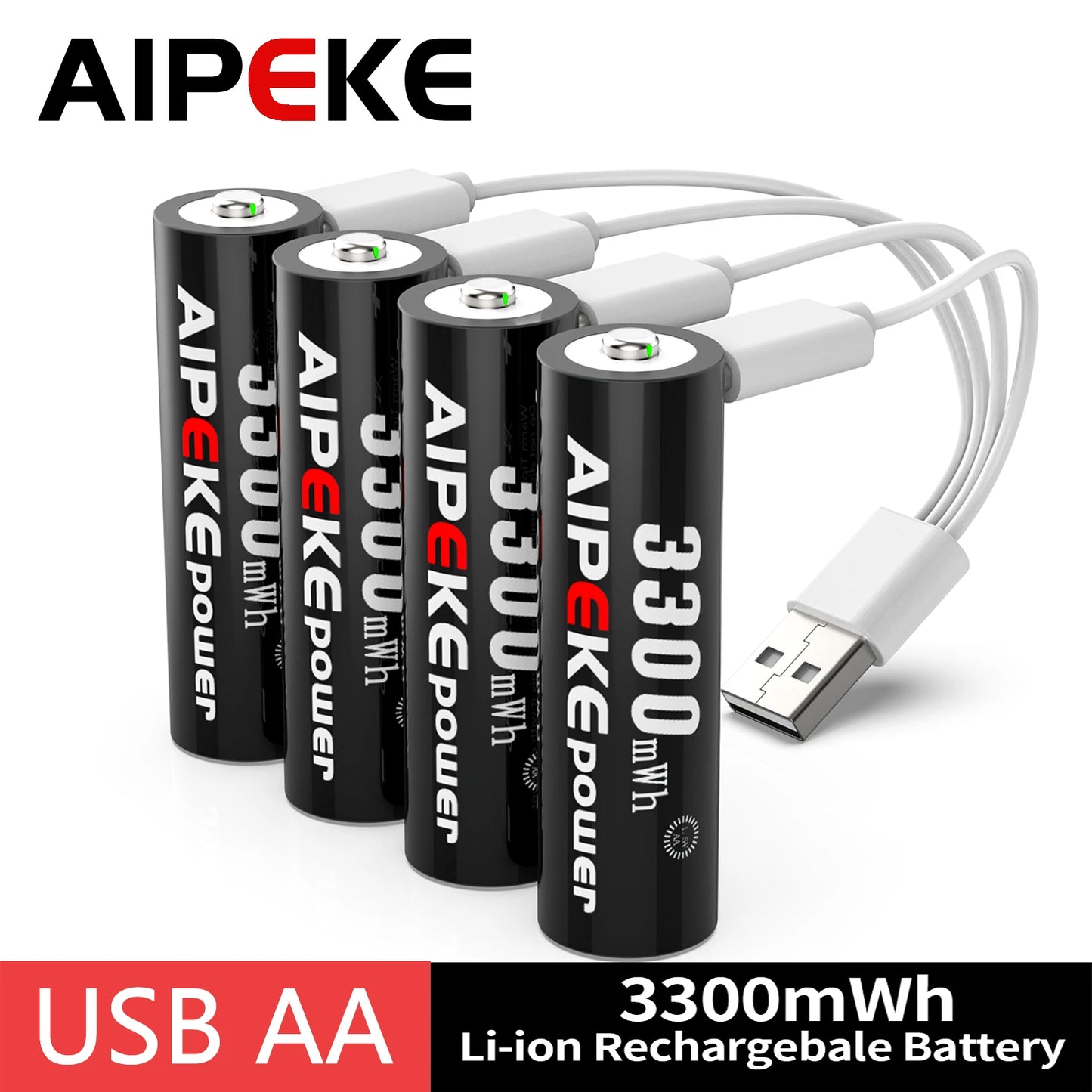 Piles AA Lithium Rechargeables USB-C