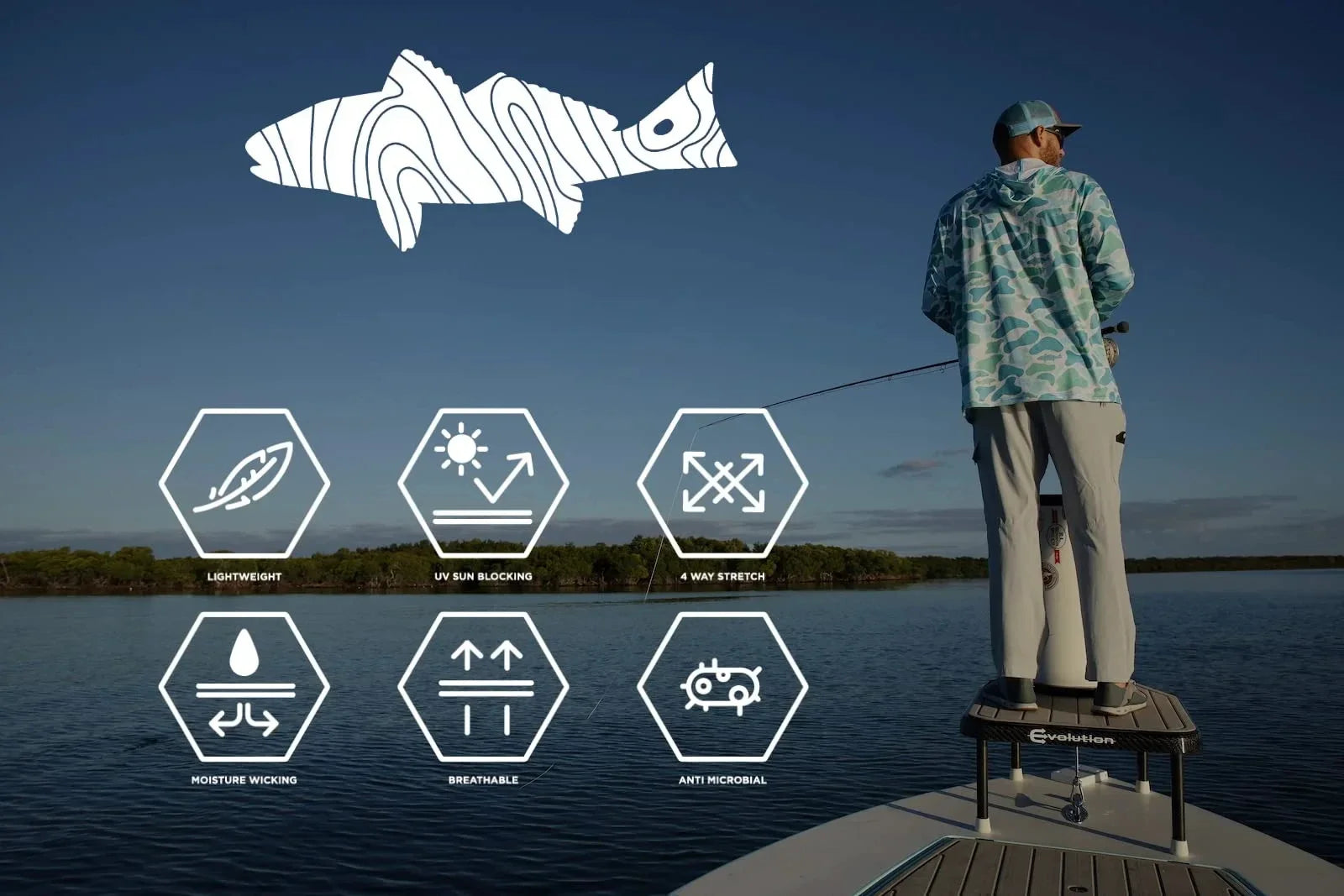 Performance fishing hoodie