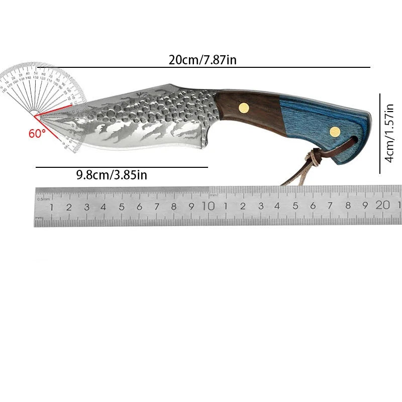 Couteau – Haute Dureté, Tranchant, pour Survie, Chasse