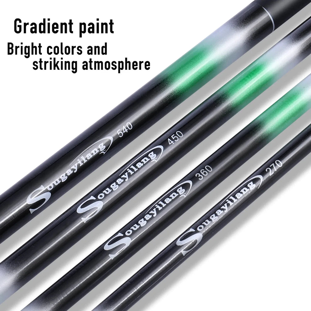 Long and lightweight telescopic fishing rod 