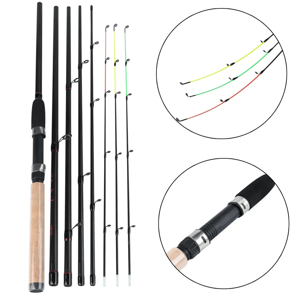 Lightweight carbon rod with cork handle