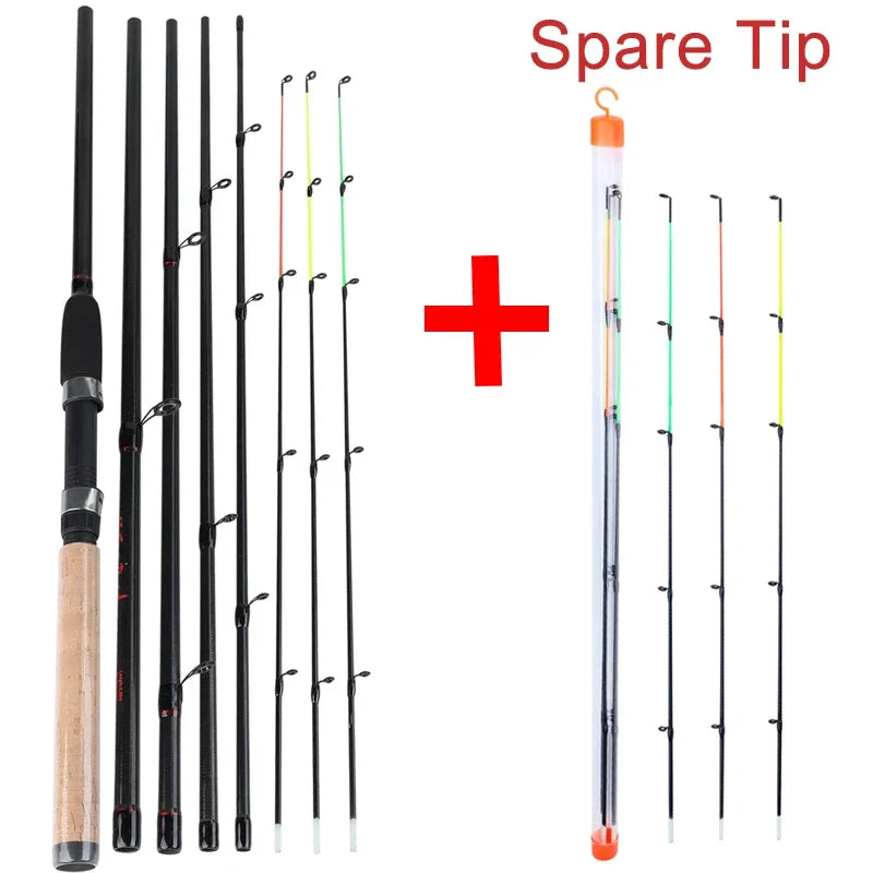 Lightweight carbon rod with cork handle