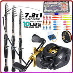 1.8m telescopic rod with reel, 5kg drag 