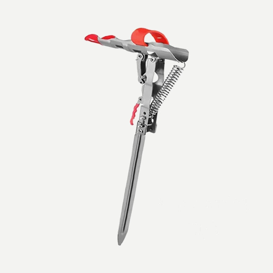 Support de canne automatique à ressort – acier inoxydable – Simple ressort