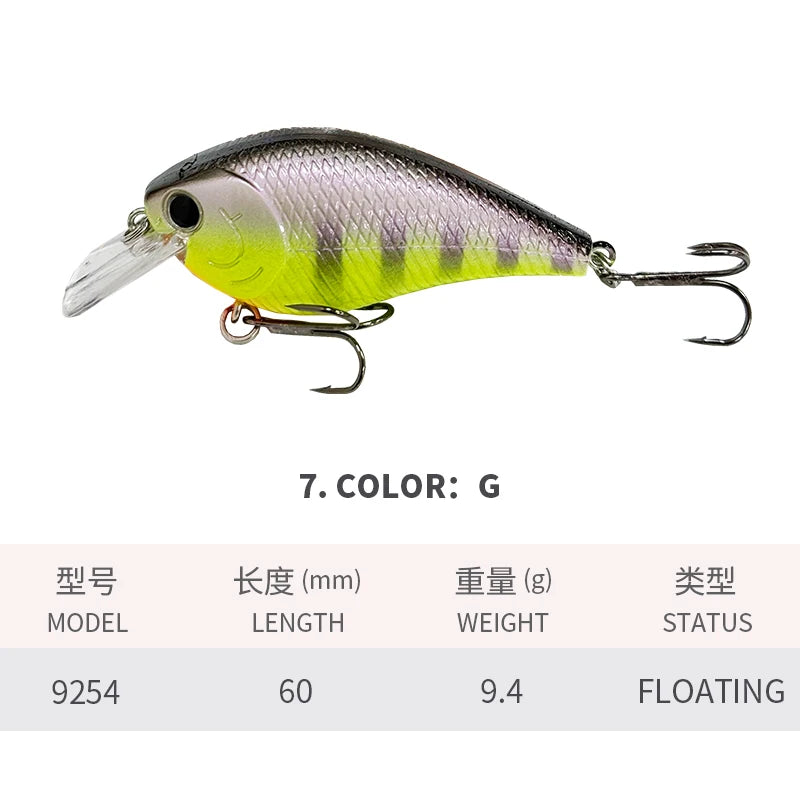 Crankbait Squarebill Sonore 60mm 9,4g