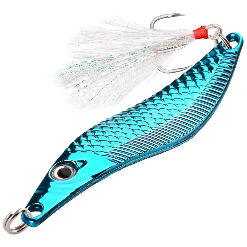 Leurre Métal Aorace avec Plumes 7-20g Bar & Brochet