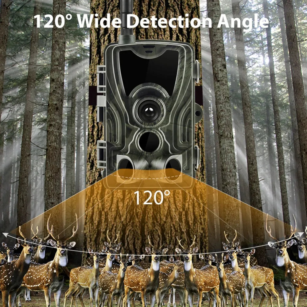 HC801M 2G MMS/SMTP/SMS Hunting Trail Camera 20MP 1080P Wildlife Night Vision Photo Traps 0.3S Trigger Hunter Camera