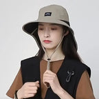 Fishing hat with neck protection
