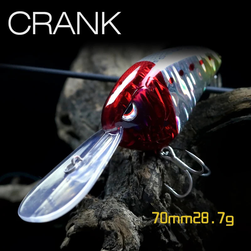 Crankbait Grande Bavette Plongée 70mm 28,7g
