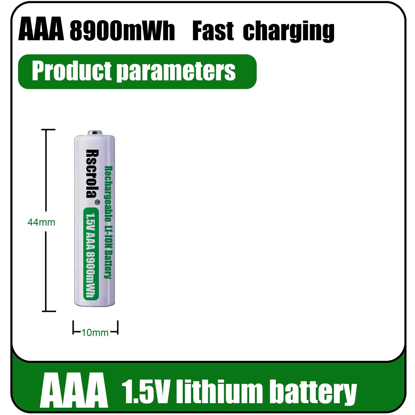 Batteries AA AAA Lithium Rechargeables