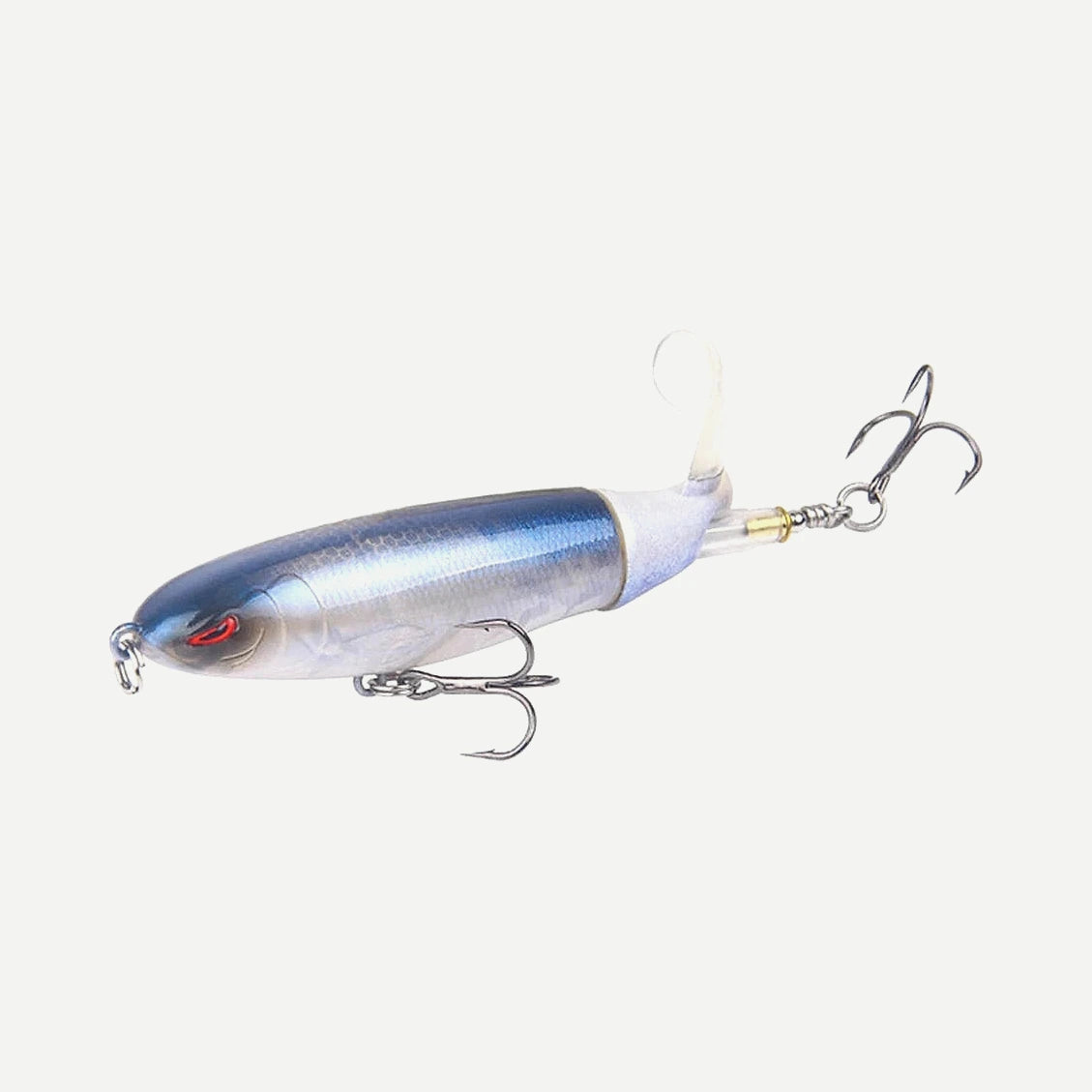 Plopper de surface rotatif 10 à 14 cm – Blanc nacré