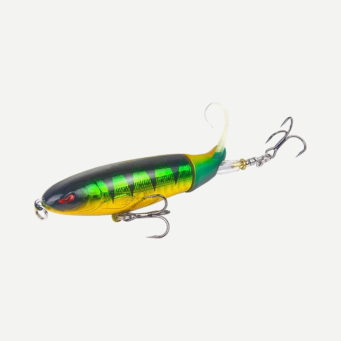 Plopper de surface rotatif 10 à 14 cm – Vert perche