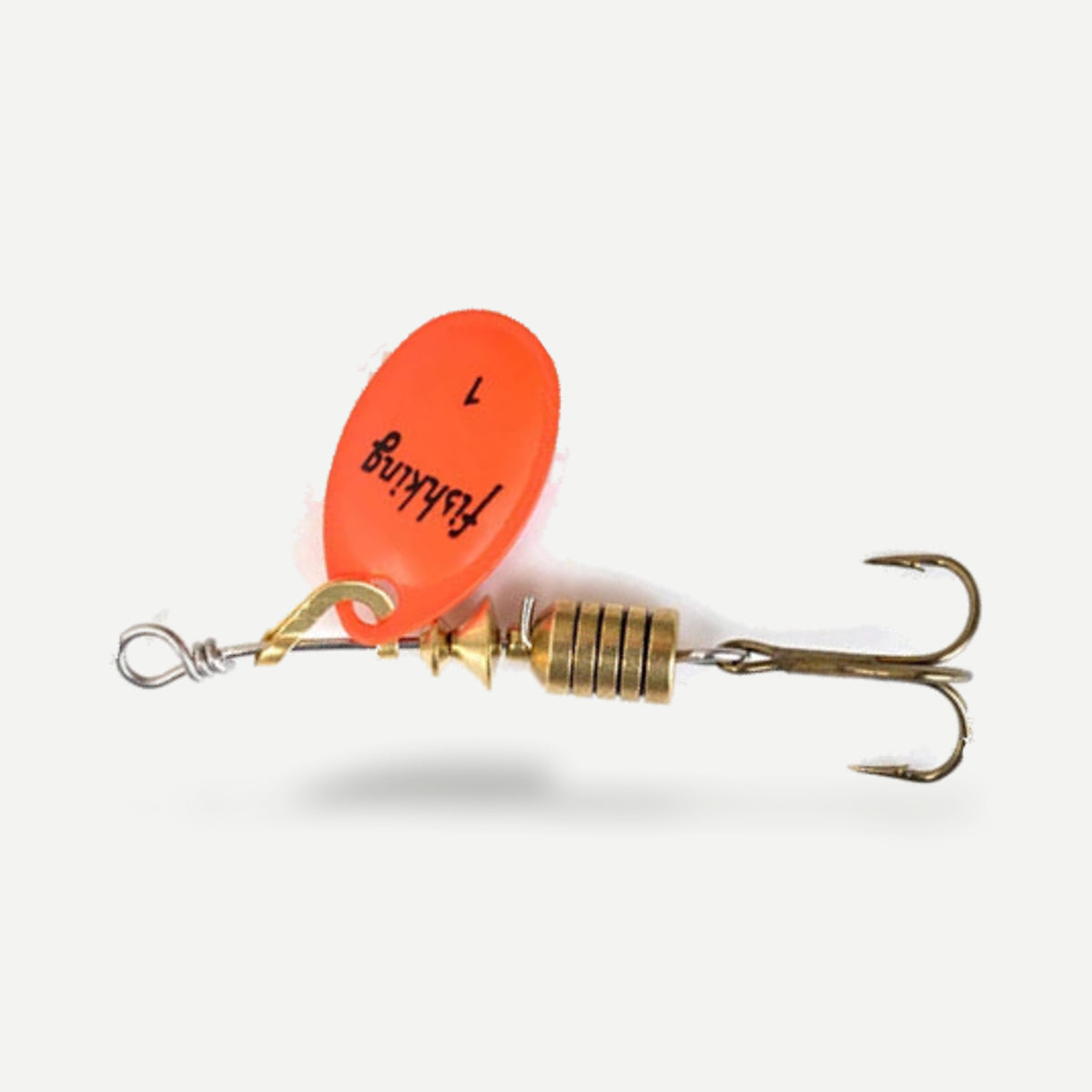 Cuillère tournante pour la truite 3,9 g, palette orange