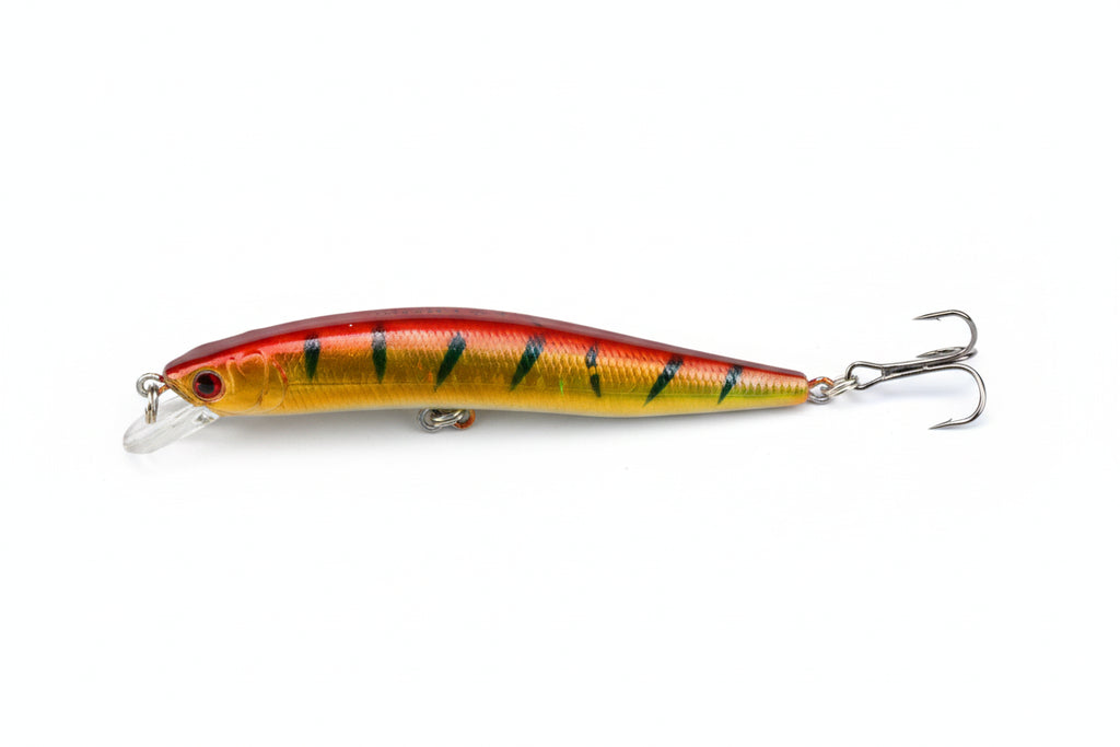 Poisson nageur méné flottant 9,5 cm – 8 g – Doré tigré