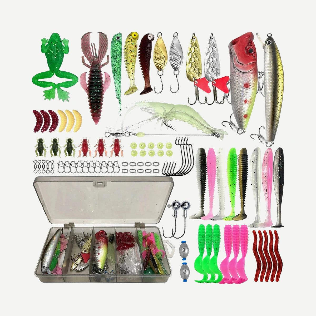 Fishing Lure Kit 86-366pcs