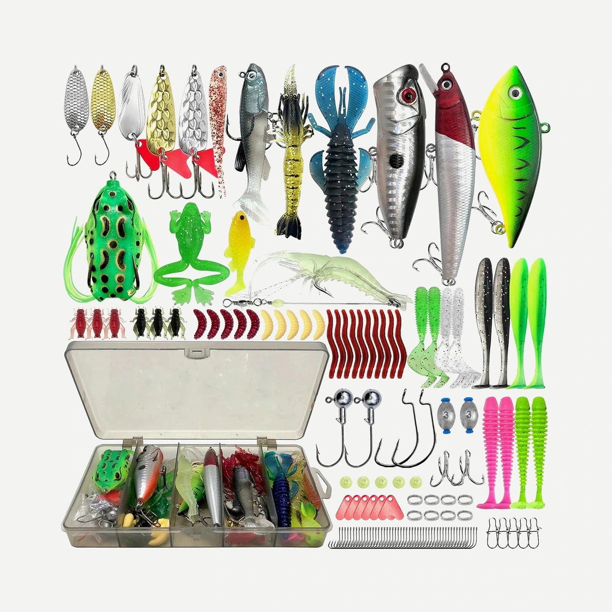 Fishing Lure Kit 86-366pcs