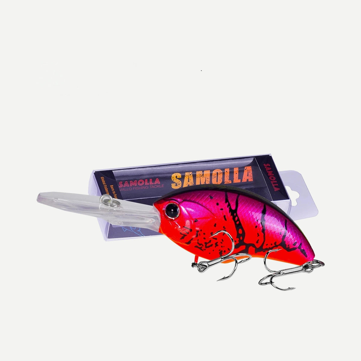 Crankbait minnow 9 cm – profondeur 0,8 à 3 m – Écrevisse Rouge