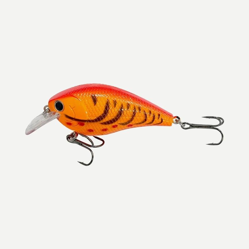 Crankbait squarebill sonore 6 cm, 9,4 g – Écrevisse Feu