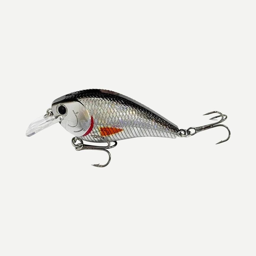 Crankbait squarebill sonore 6 cm, 9,4 g – Vairon Argenté Naturel